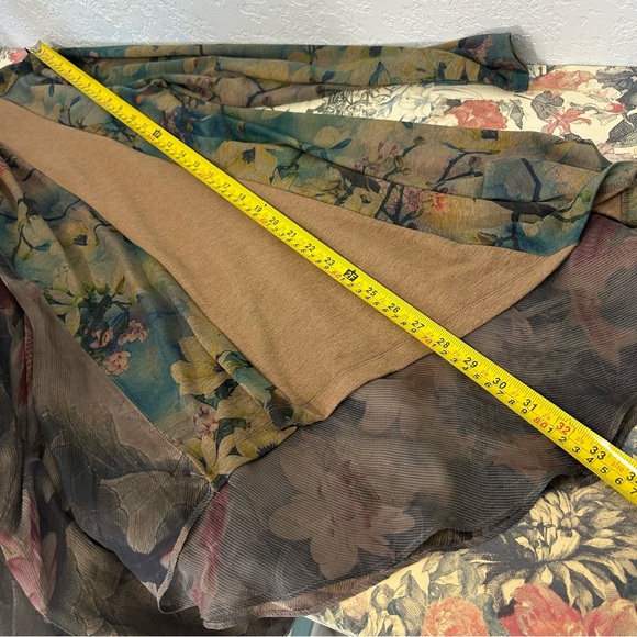 Soft Surroundings Tea Garden Open Front Waterfall Cardigan Topper Plus Size - Picture 12 of 13